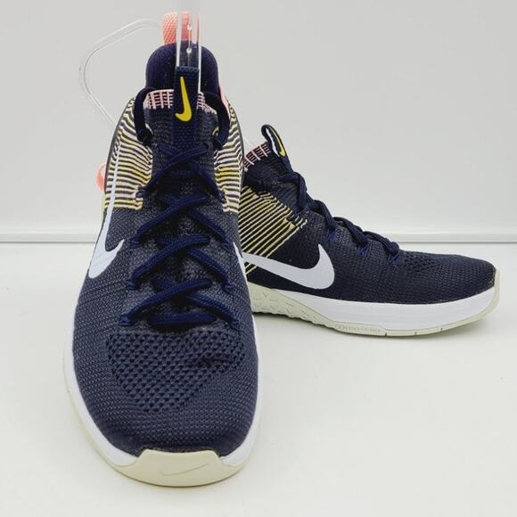 Nike Womens Sneakers Size 10 Metcon DSX Flyknit 2 College Navy EUC - Picture 1 of 8